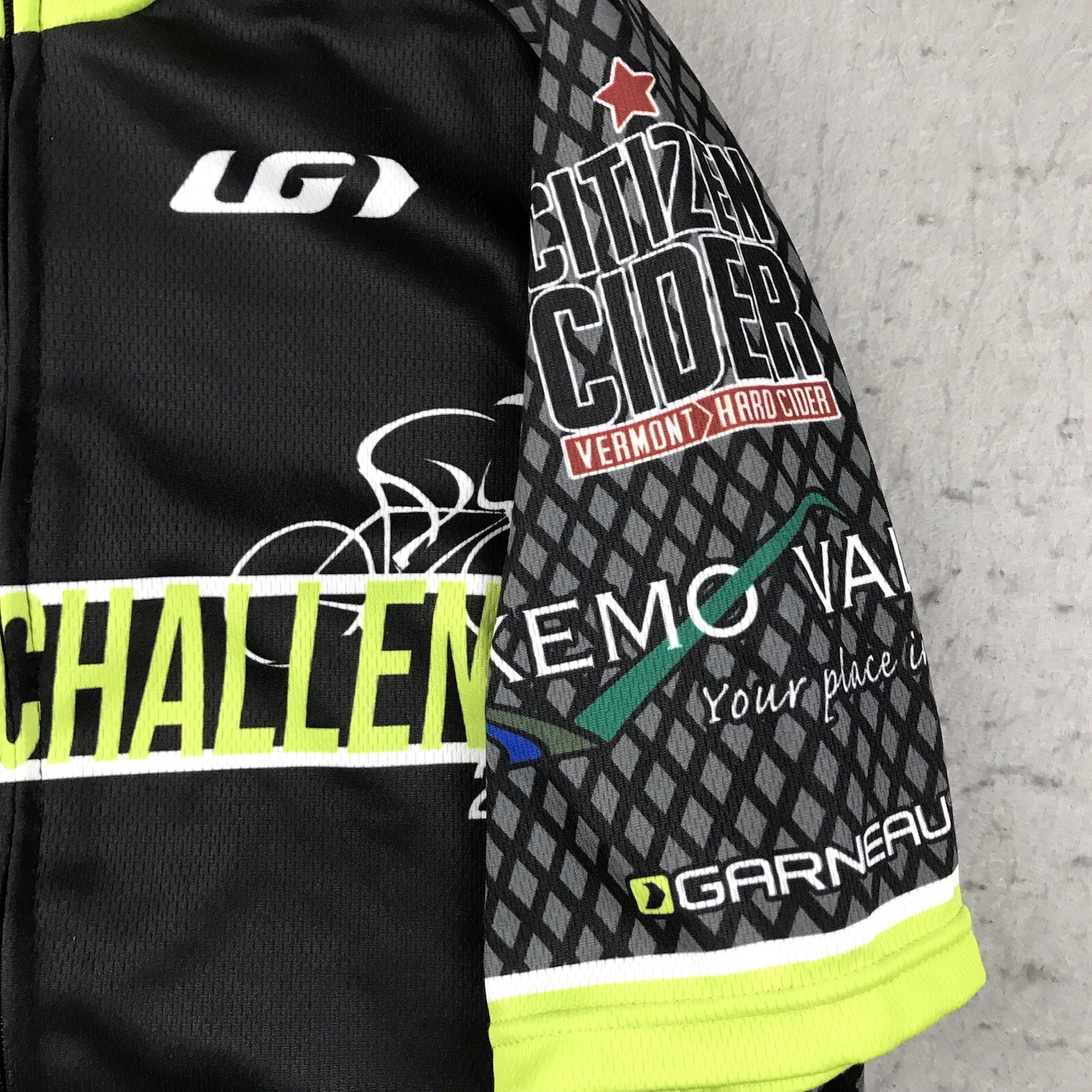 Louis Garneau Cycling Jersey Womens Small Black Full Zip Lightweight Shirt Top
