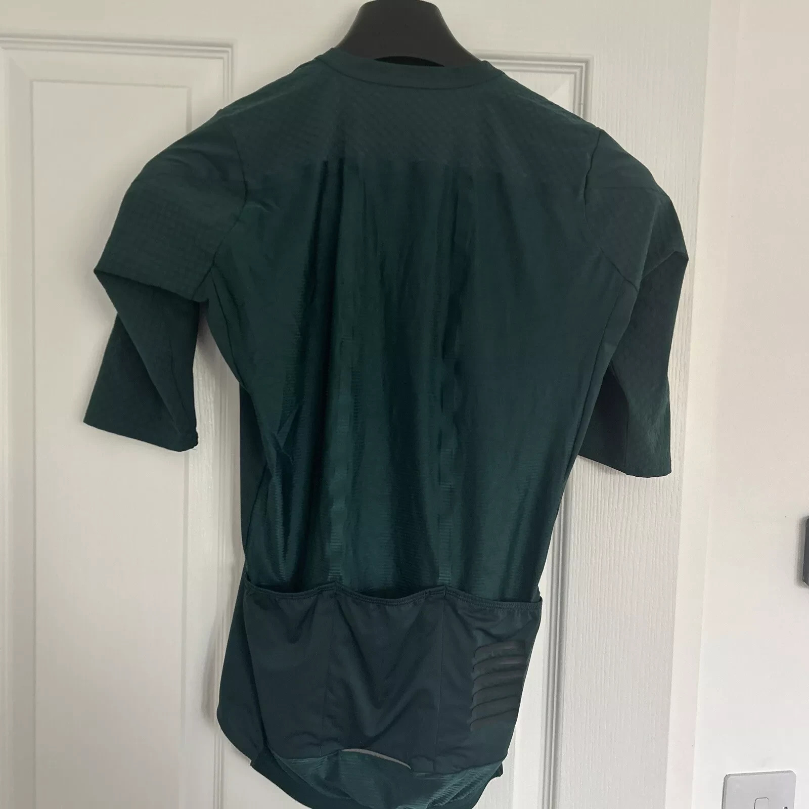 USED FOREST GREEN RAPHA SS CYCLING AERO II JERSEY SS PRO TEAM LIGHTWEIGHT LARGE