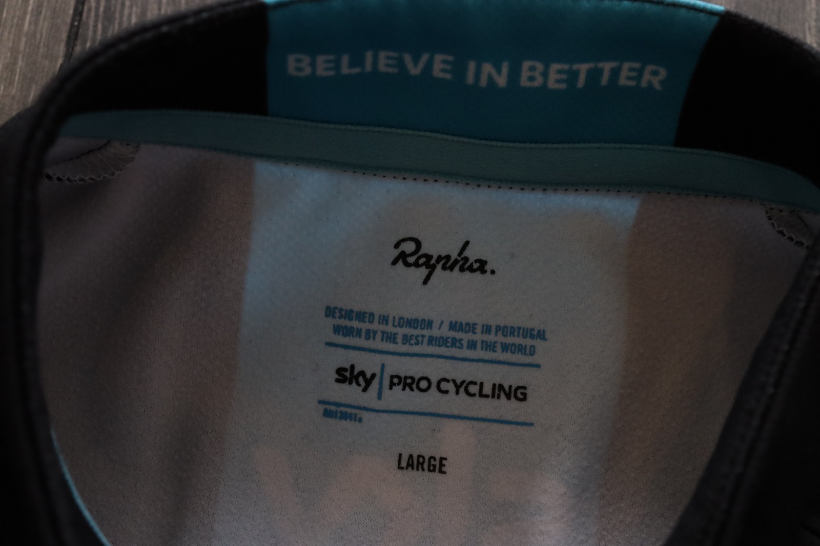 RAPHA TEAM SKY PRO CYCLING FULL ZIP LONG SLEEVE JERSEY BLACK MEN’S SIZE LARGE