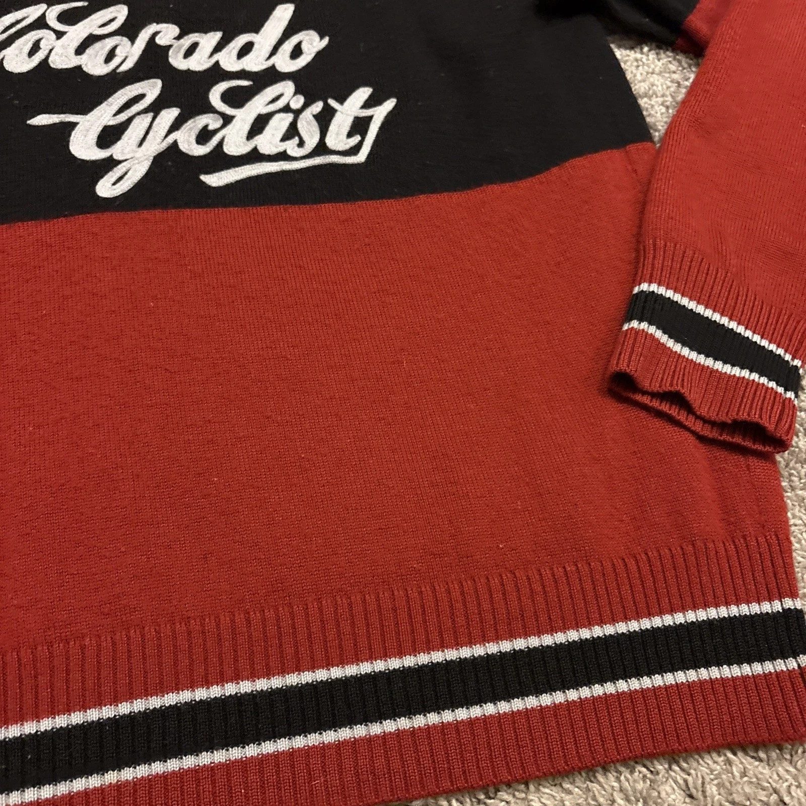 COLORADO CYCLIST WOOLISTIC Merino 100% Wool Cycling Sweater, Size Large L’Eroica
