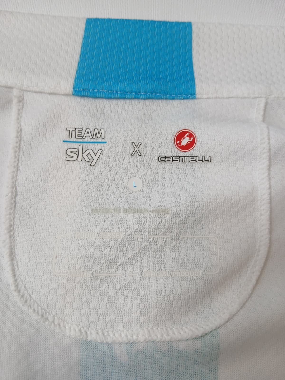 Castelli Team Sky UCI World Tour Jersey Cycling Jersey Short Sleeve Size Large