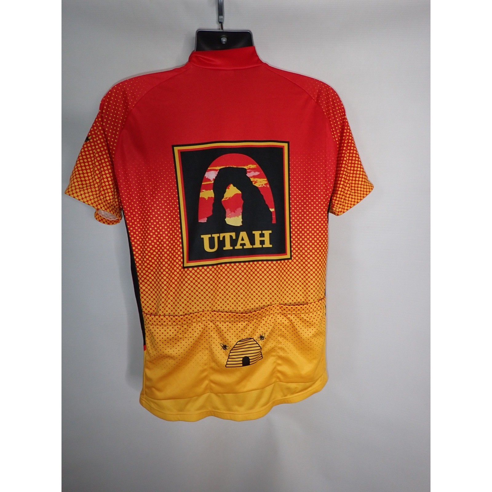 ShaverSport Men’s Utah Arches National Park Cycling Jersey Large half zip