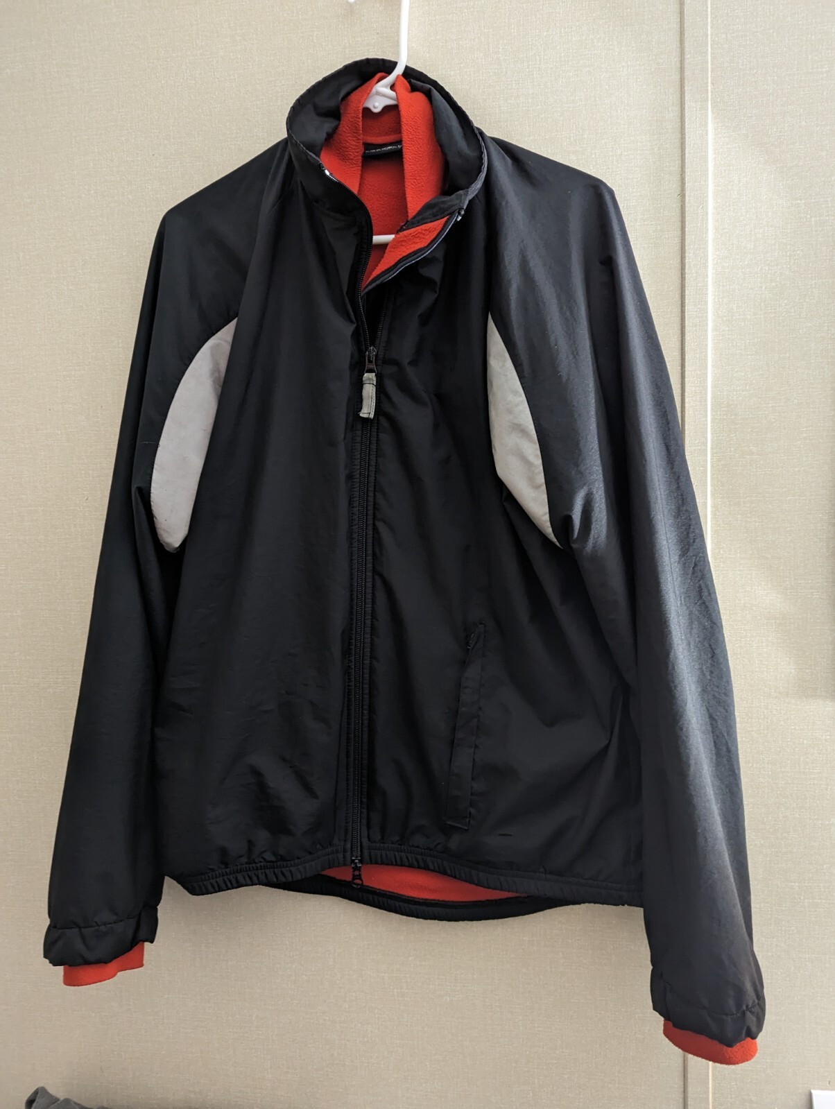 Castelli Adult Sz LG Scorpion Blk Red Full Zip Long Sleeve Jacket (READ)