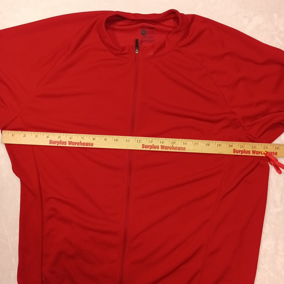 Bontrager Profila Cycling Jersey Mens XL Red Semi Fitted Full Zip Racing