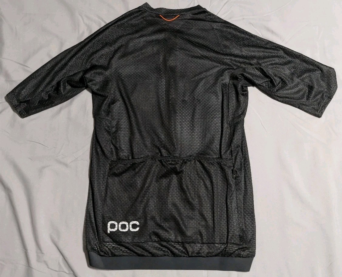 NWT POC Air Jersey Mens Small Uranium Black Cycling Bike Full Zip Short Sleeve
