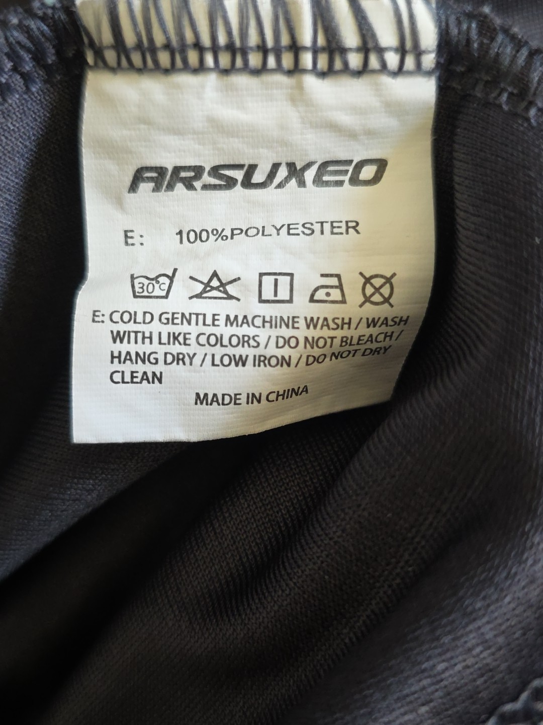 Arsuxed Cycling Full Zip Shirt Size Lg, 3 Storage pockets, Gray With White Trim