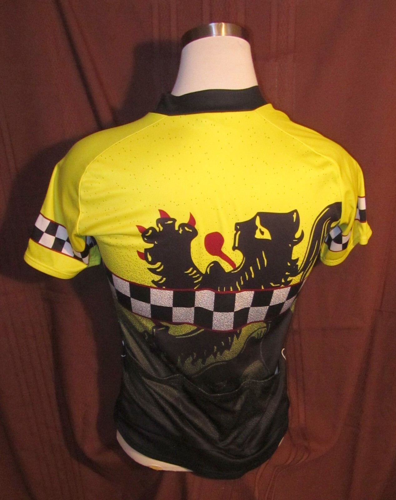 Pearl iZumi Tiger Mens Short-Sleeve 3/4-Zip Cycling Jersey, Pi Originals, M, EUC
