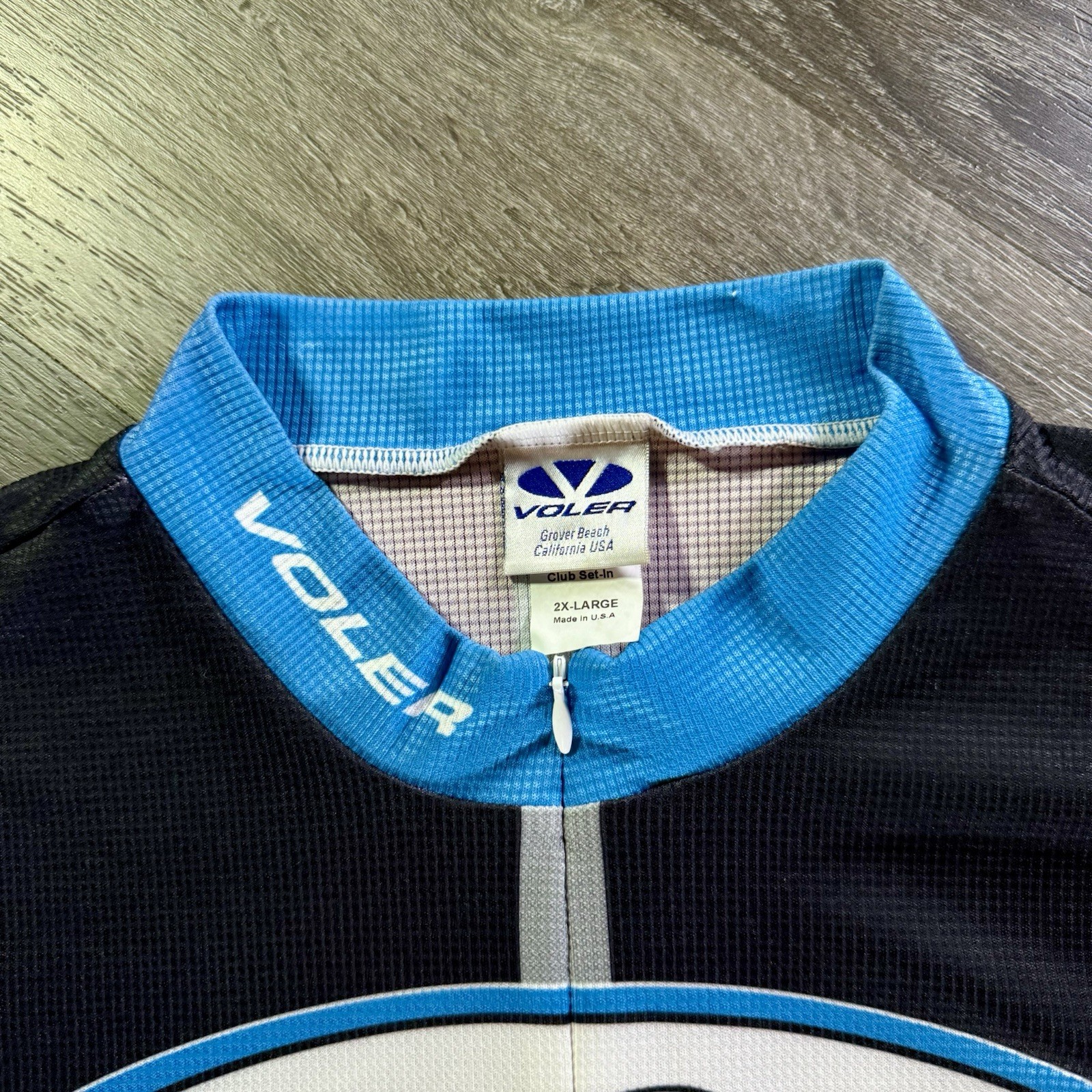 Voler Mens XL Cycling Jersey 21.5″ P2P (8/10) Short Sleeve Blue