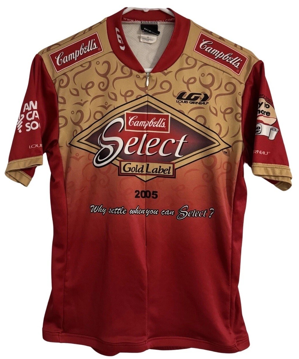 Louis Garneau Cycling Jersey Men M Campbell’s Select American Cancer Association