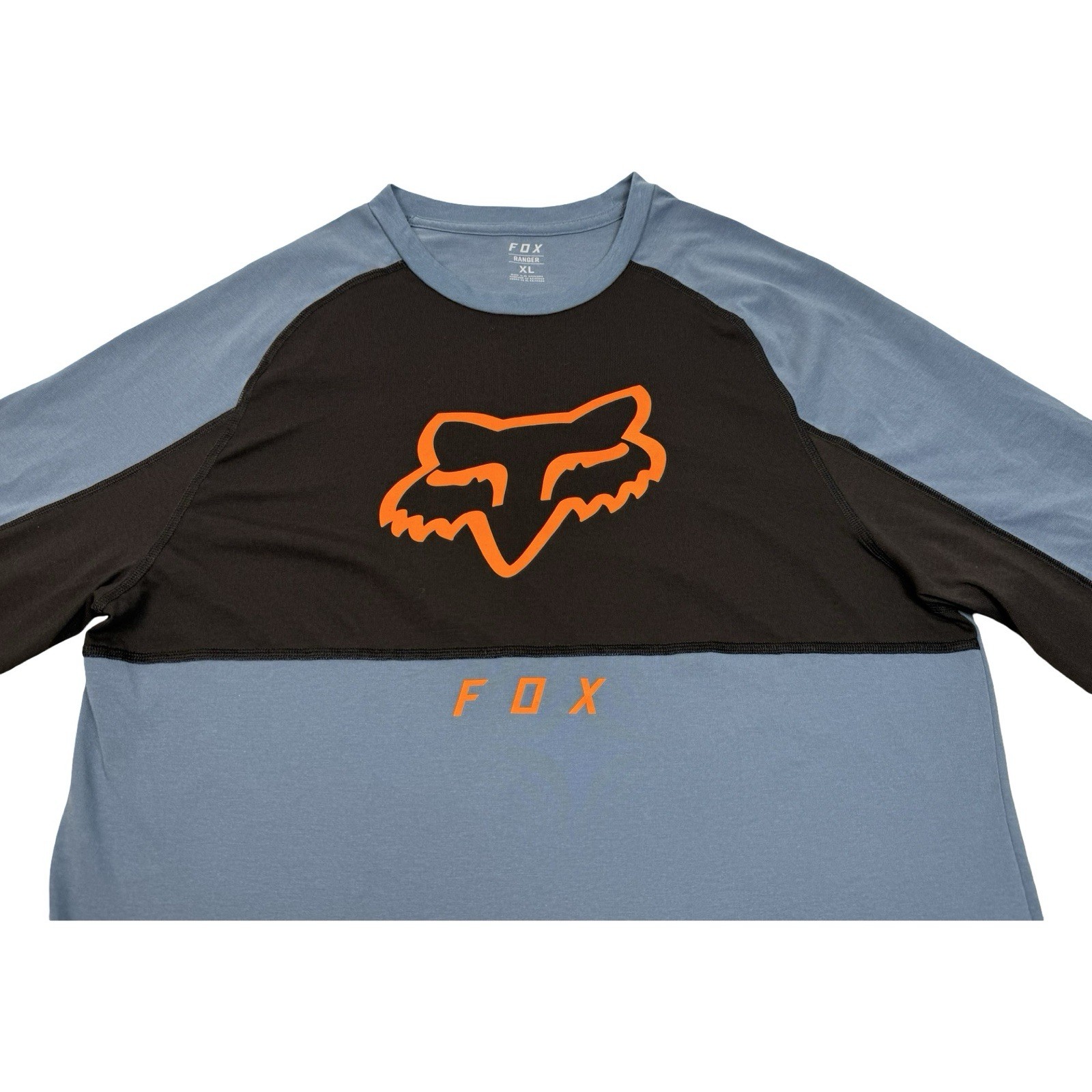 Fox Racing Ranger Men’s XL Dri-Release Fox Head Long Sleeve Jersey Blue Steel