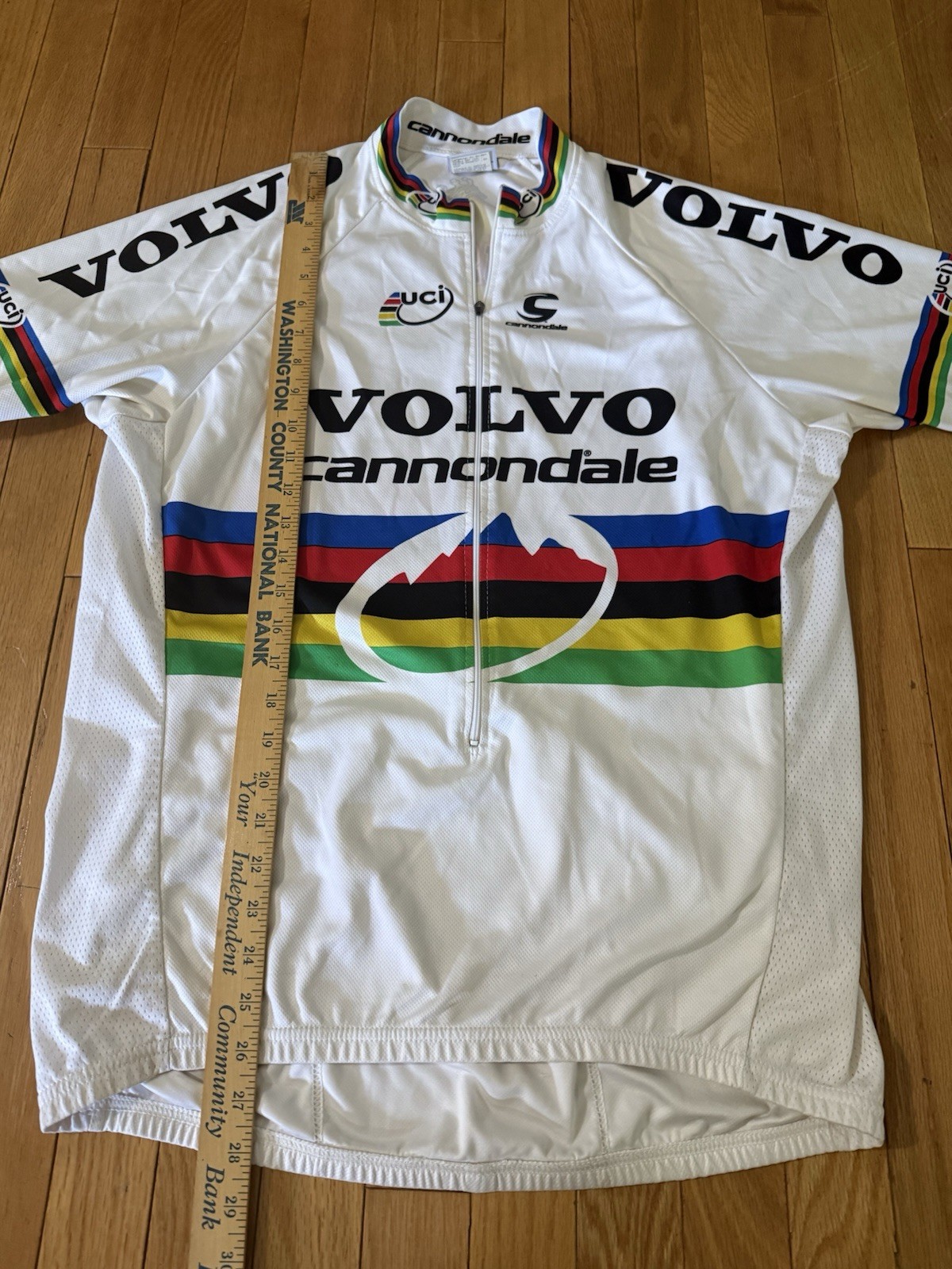 Volvo Cannondale Factory Racing World Champion Rainbow Jersey Size XL USA Made