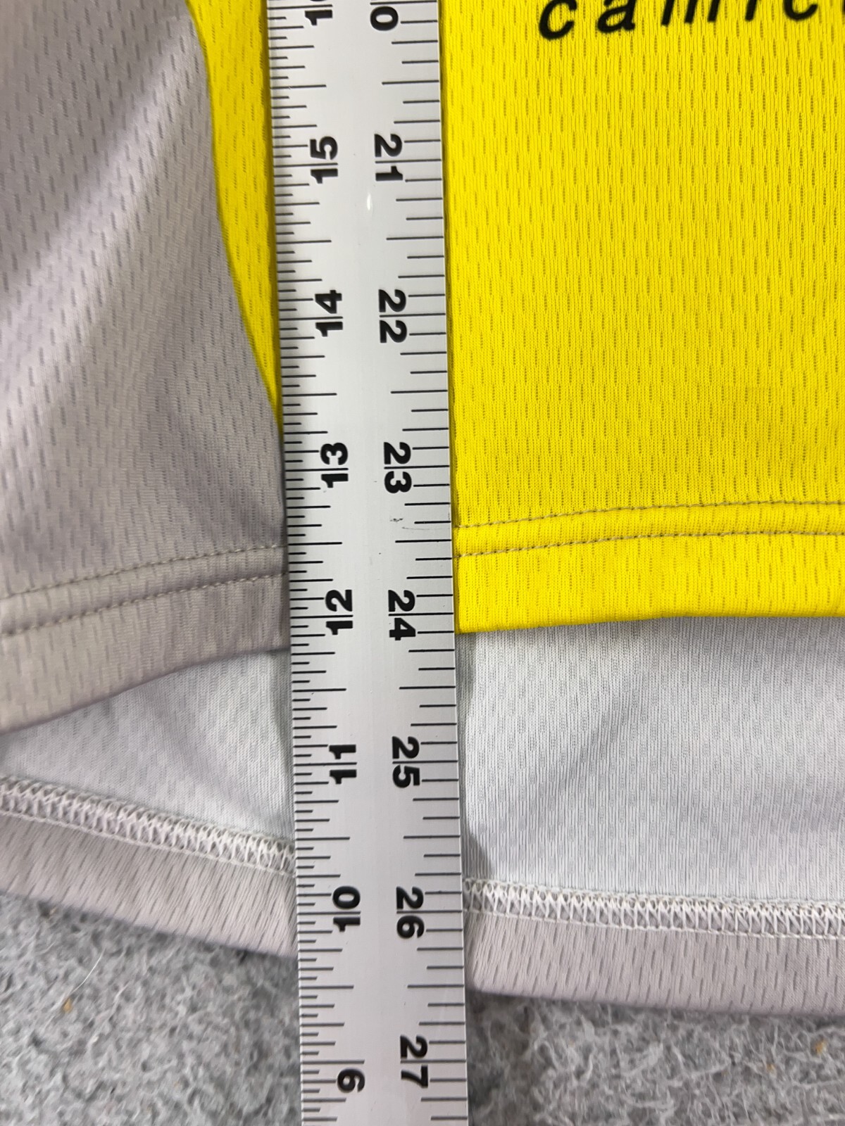 Sportful Cycling Jersey Womens Medium Gray Yellow HP Acca Due O 1/4 Zip Poly