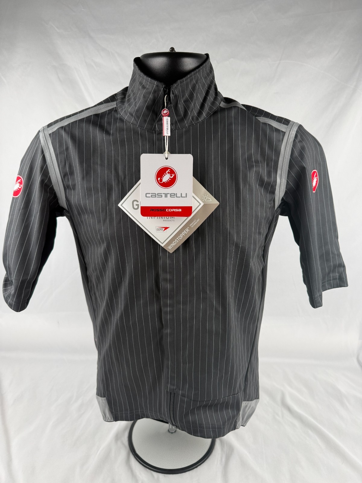 Castelli Gabba RoS Jersey SIZE Medium Black & White Stripes
