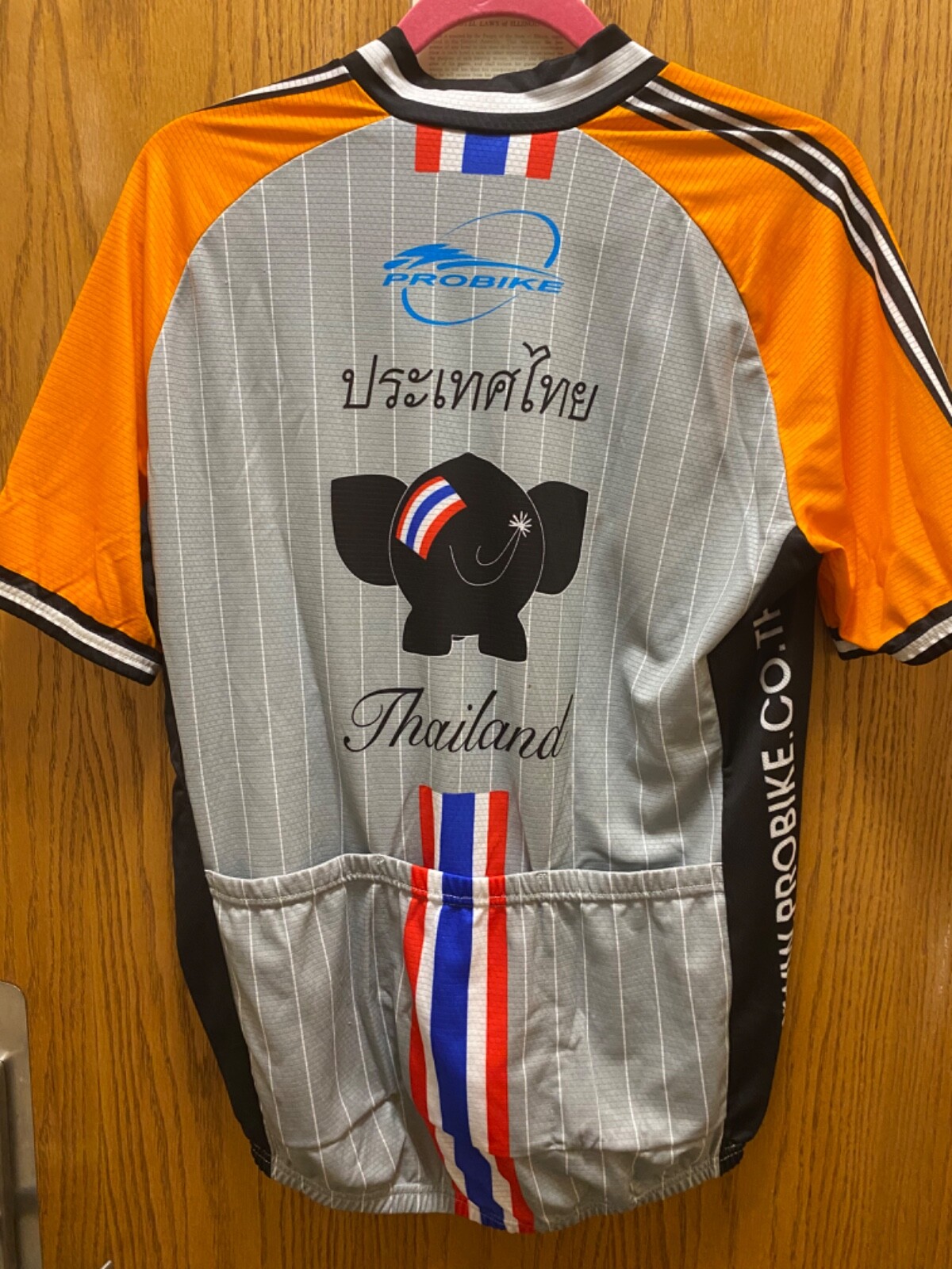 WWW.PROBIKE.CO.TH THAILAND Cycling Jersey Men’s XL Full Zip Short Sleeve bicycle
