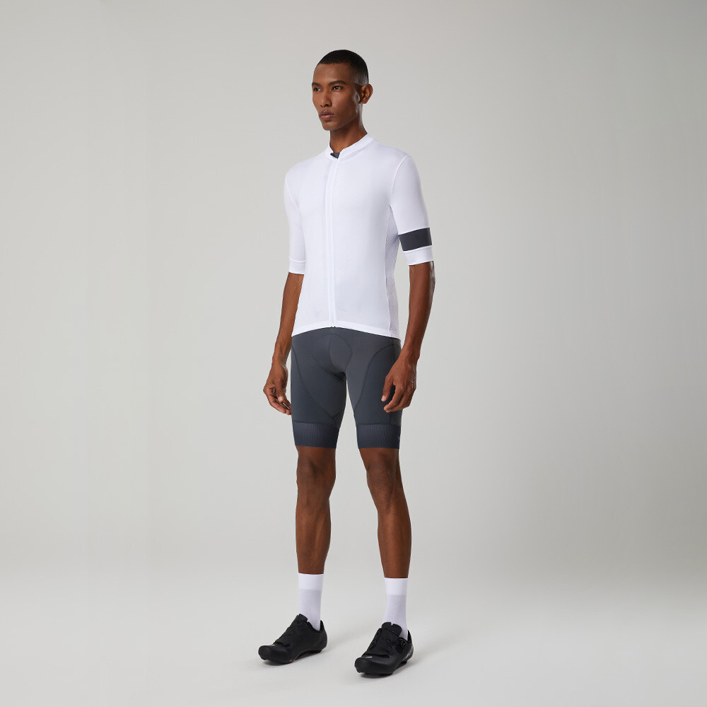 Mens Cycling Jersey Short Sleeve Road Bike Jersey MTB Bicycle Full Zip Shirts
