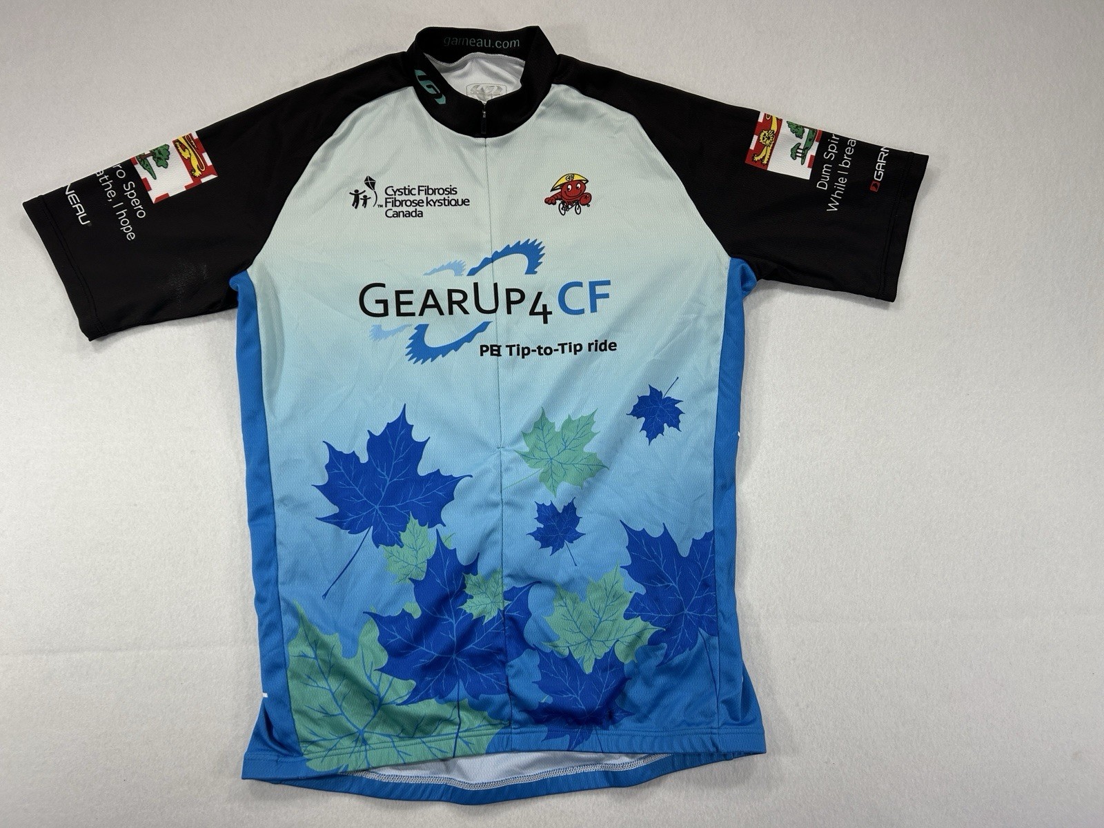 Louis Garneau GearUp4CF Cycling Jersey Mens Large Canada PEI Tip to Tip
