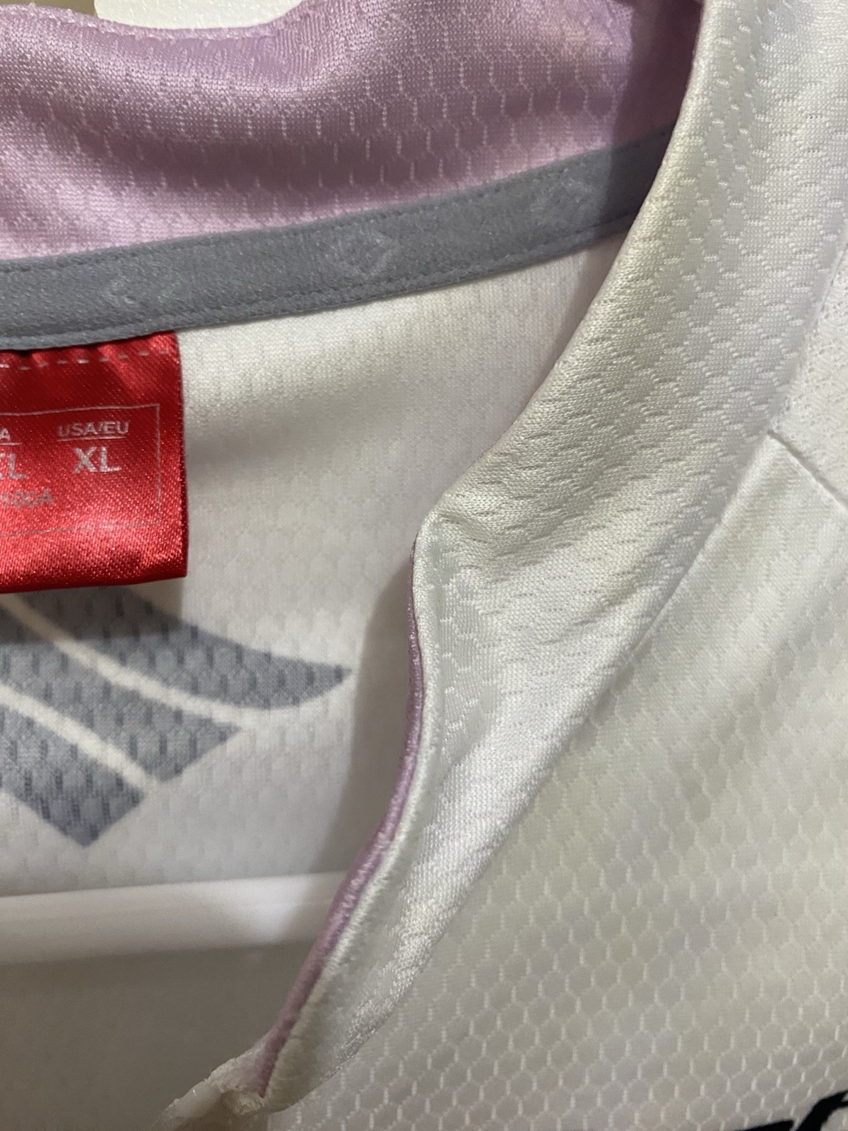 Santic Women’s XL Cycling Jersey Full Zip Pockets Pink White Black Colorblock