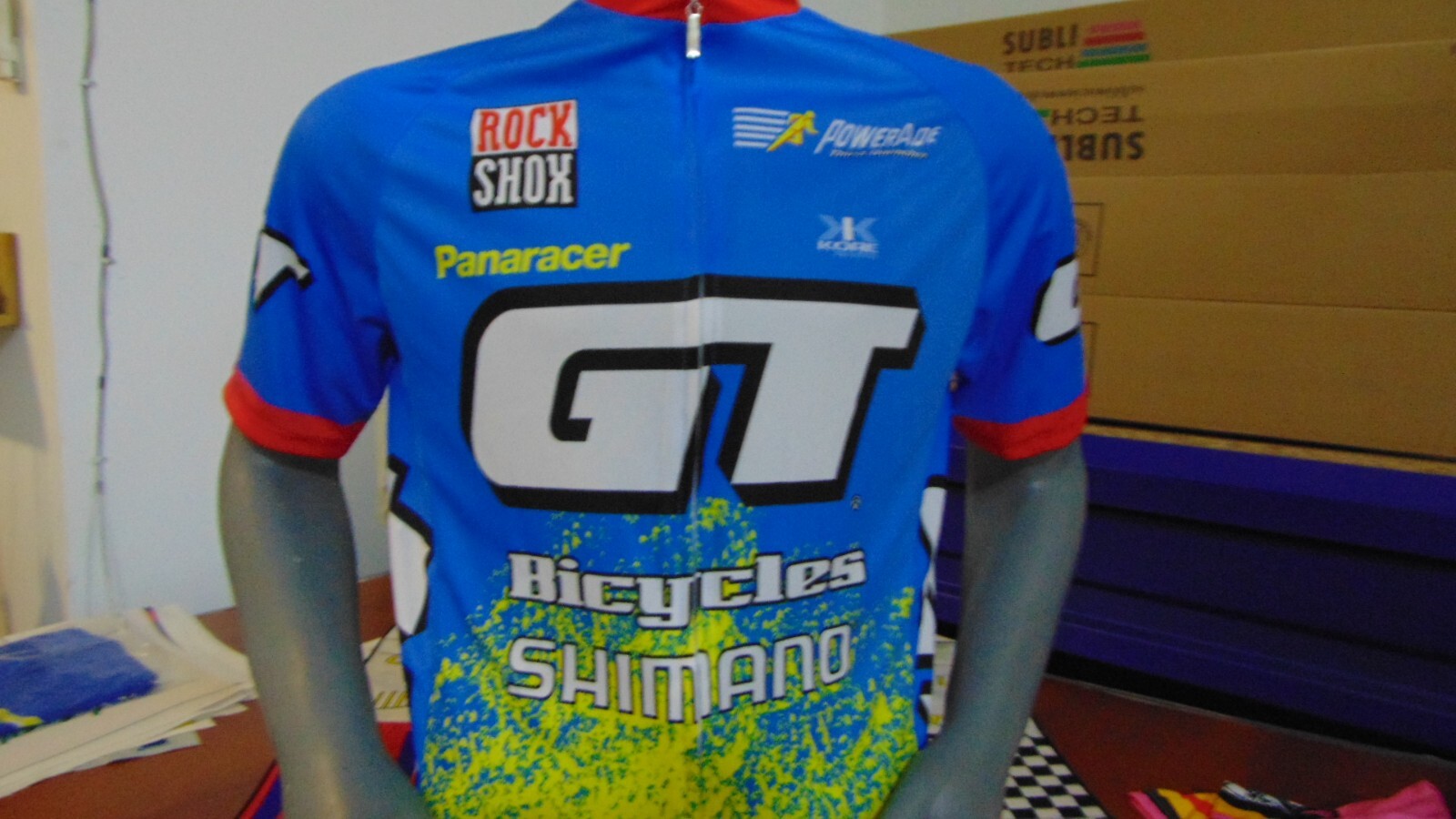 GT MID SCHOOL BIKE JERSEY CLASSIC MTB JERSEY RACE BIKE SHIRT BMX VINTAGE L