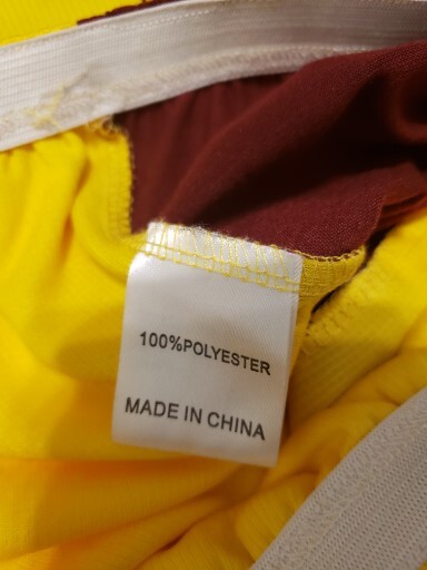Seek The Label Cycling Jersey Women Small Yellow Maroon Removable Sleeve 1/4 Zip