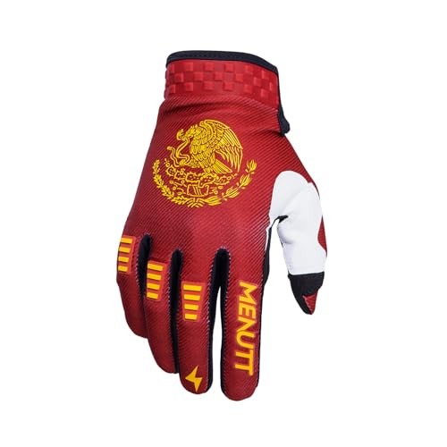 Motocross Motorcycle Dirt Bike Mexico Gloves Motorbike Riding Bike X-Large Red