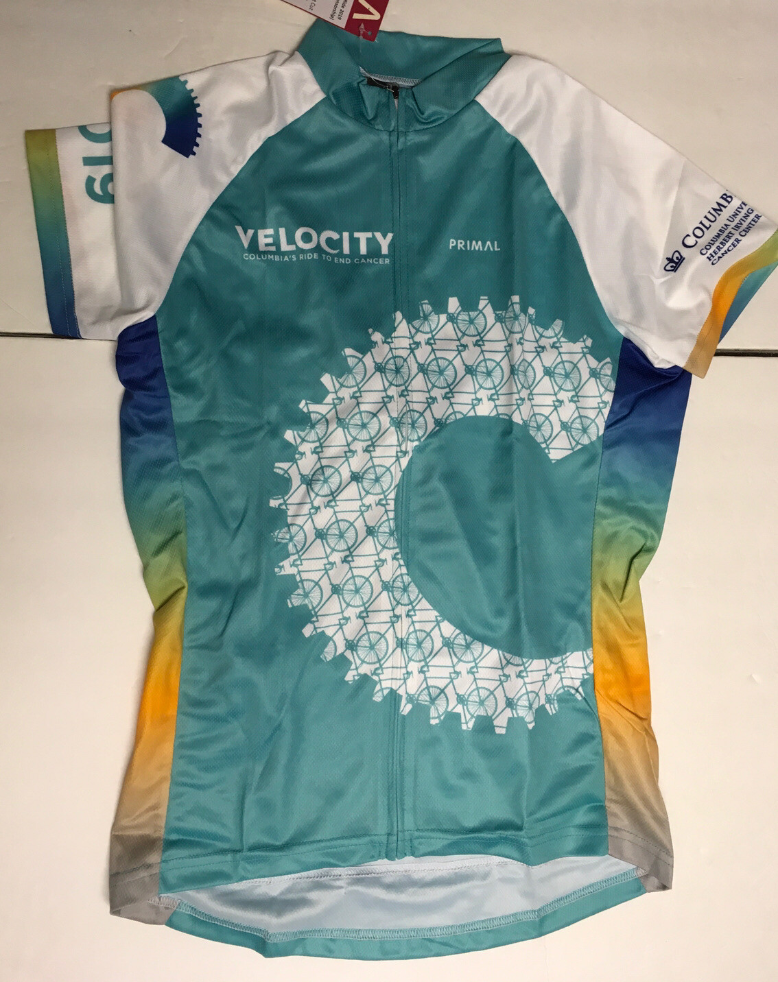 NWT Primal Happy Trails Cycling Women Jersey Bike Columbia’s Ride to end Cancer
