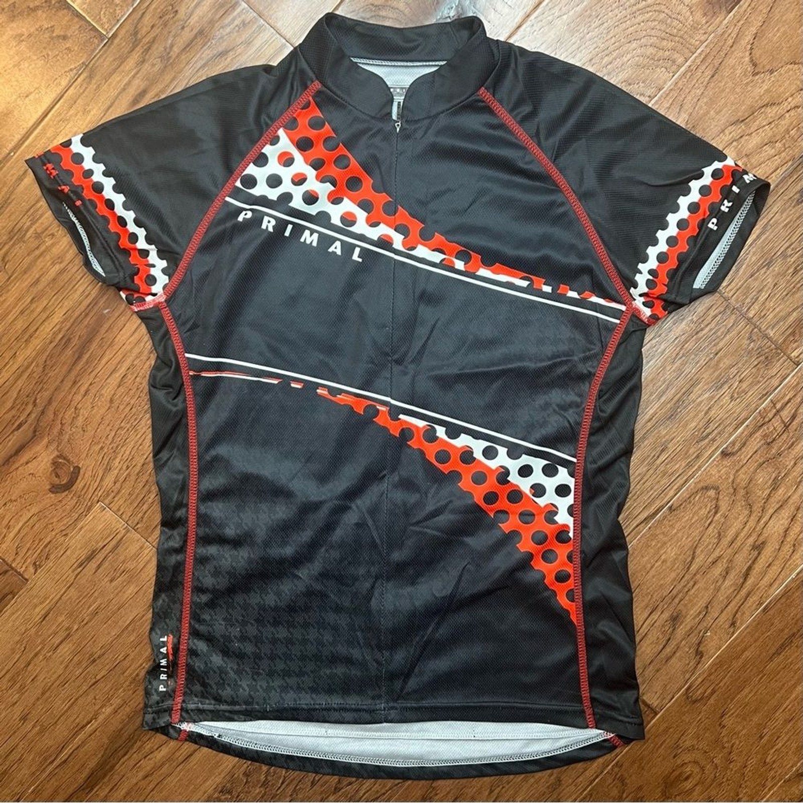 Black and Red Primal Cycling Jersey L