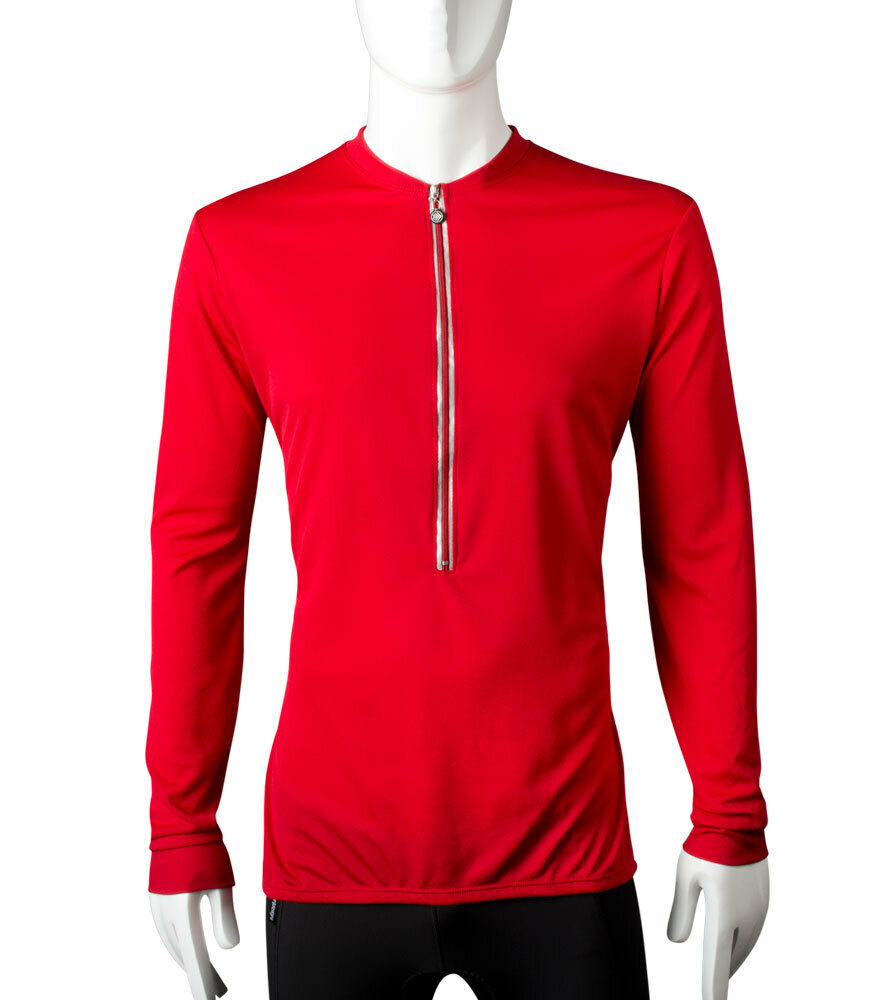 Tall Solid Color Cycling Jersey | Long Sleeve | Lightweight | Made in the USA