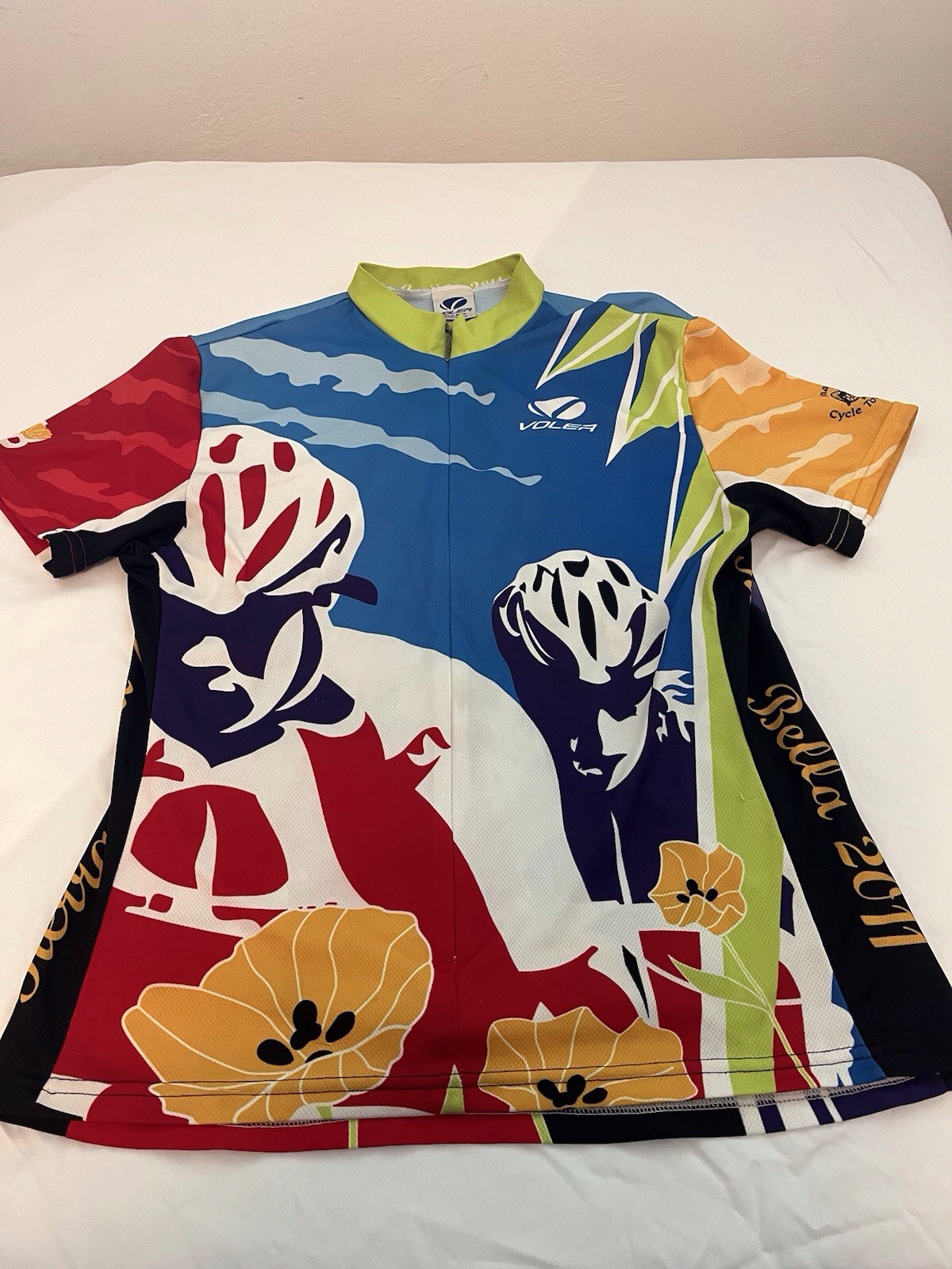 4/FOUR Women’s Cycling Jerseys Size Large Volea Airies Micro Plus Back Pockets