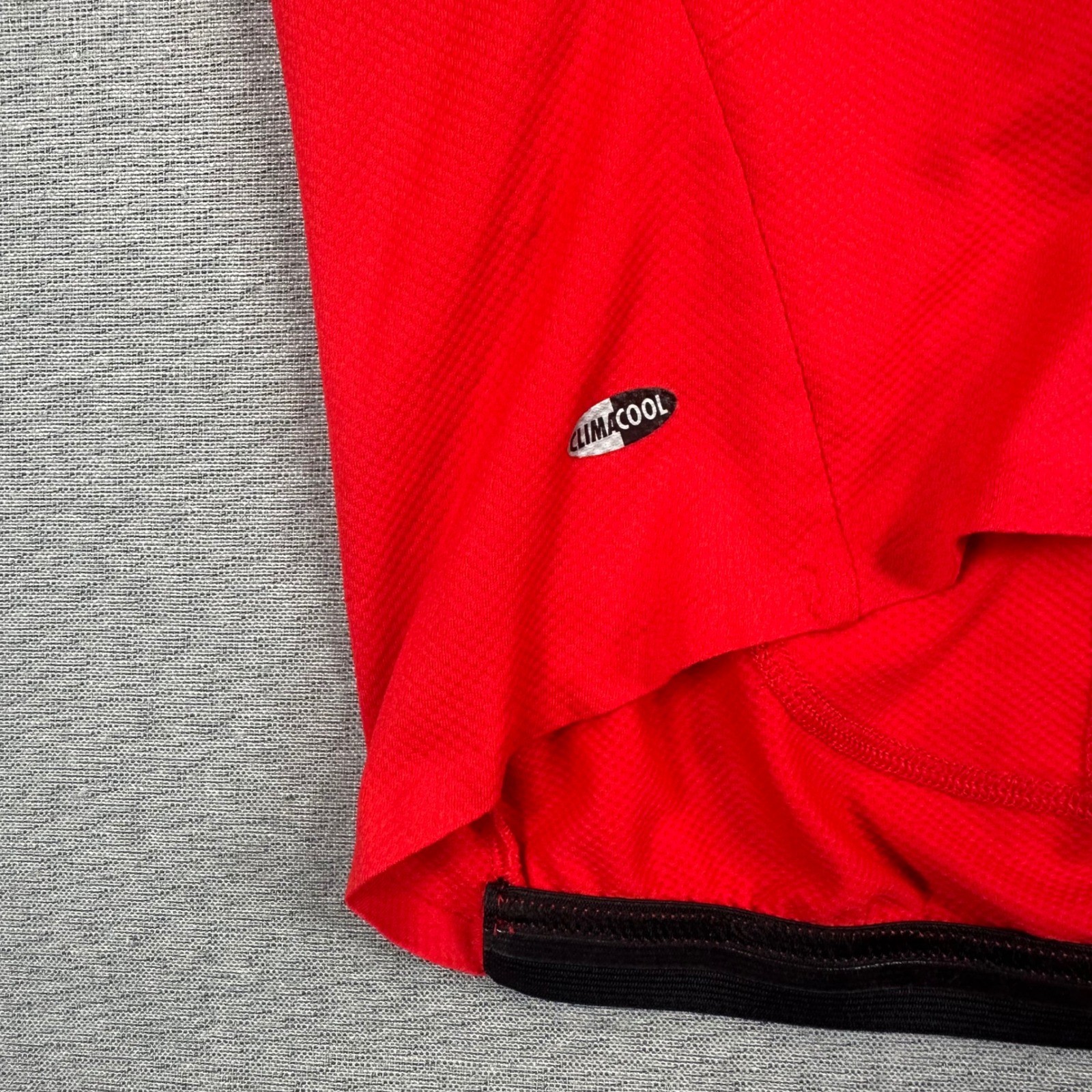 Adidas Formotion ClimaCool Cycling Jersey Men XL Red Black Full Zip Short Sleeve