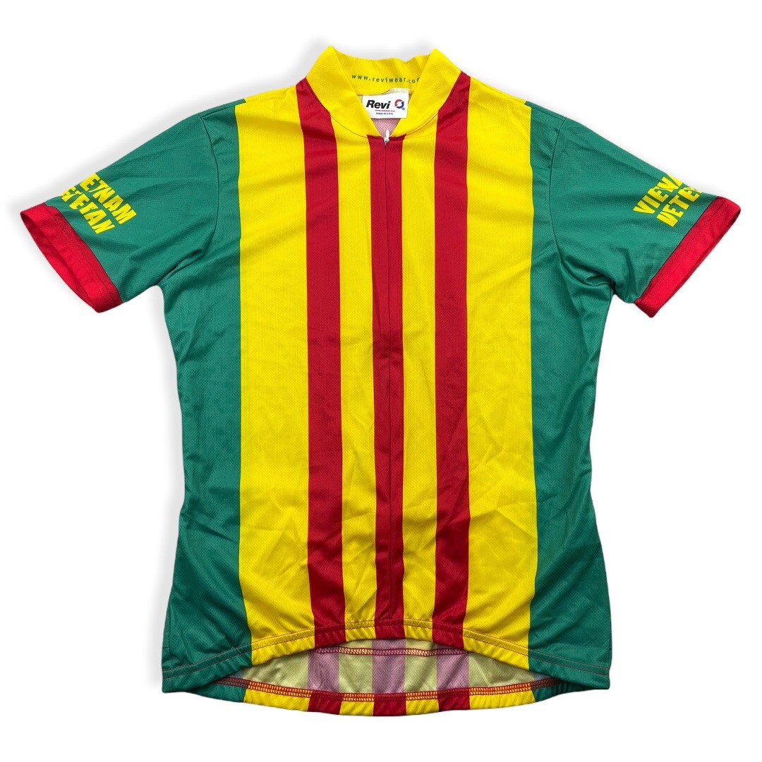 Vietnam Veteran Revi Cycling Jersey Size L Cotton 56cm Bicycle Bike Shirt Z9