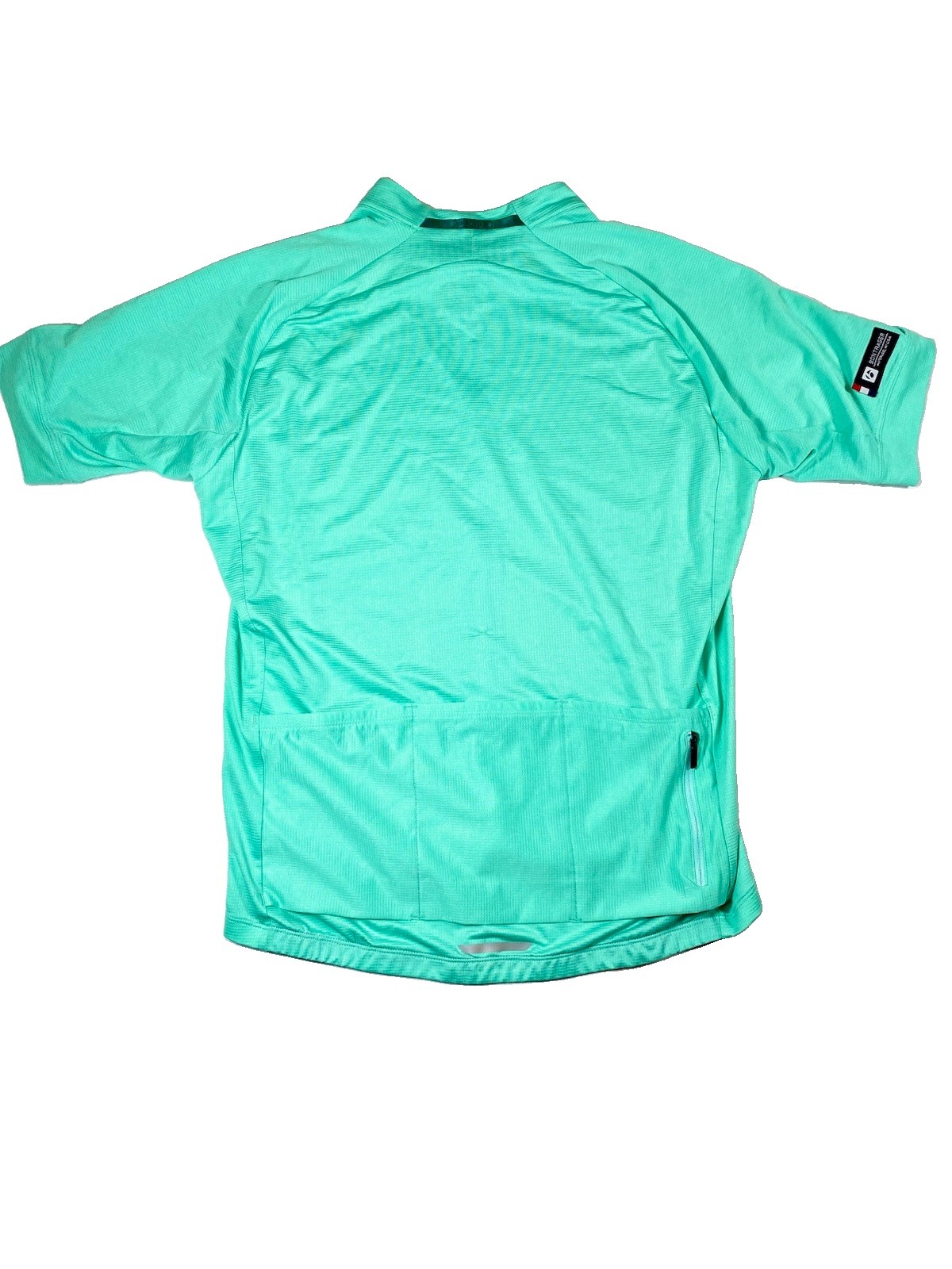 Bontrager Circuit Men’s Cycling Jersey L Fitted Full Zip Pockets Mint Green