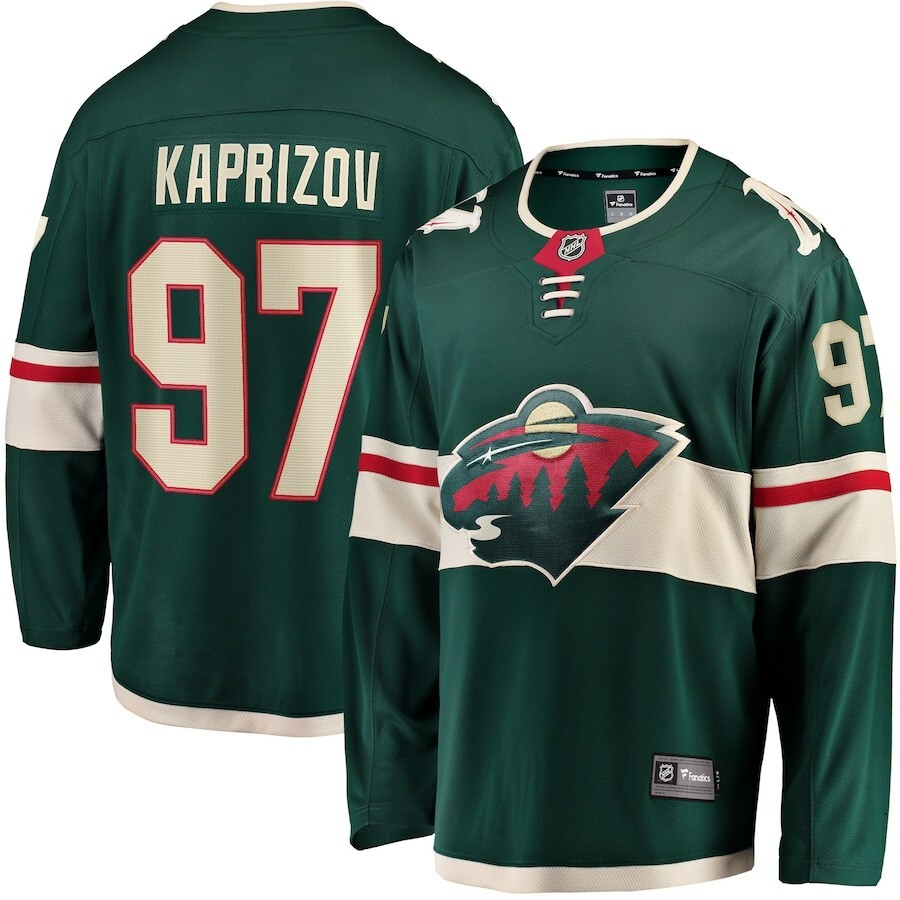 sports jerseys original NHL MIKA ZABANEJAD AND WILD’S KAPRIZOV AVAILABLE NOW
