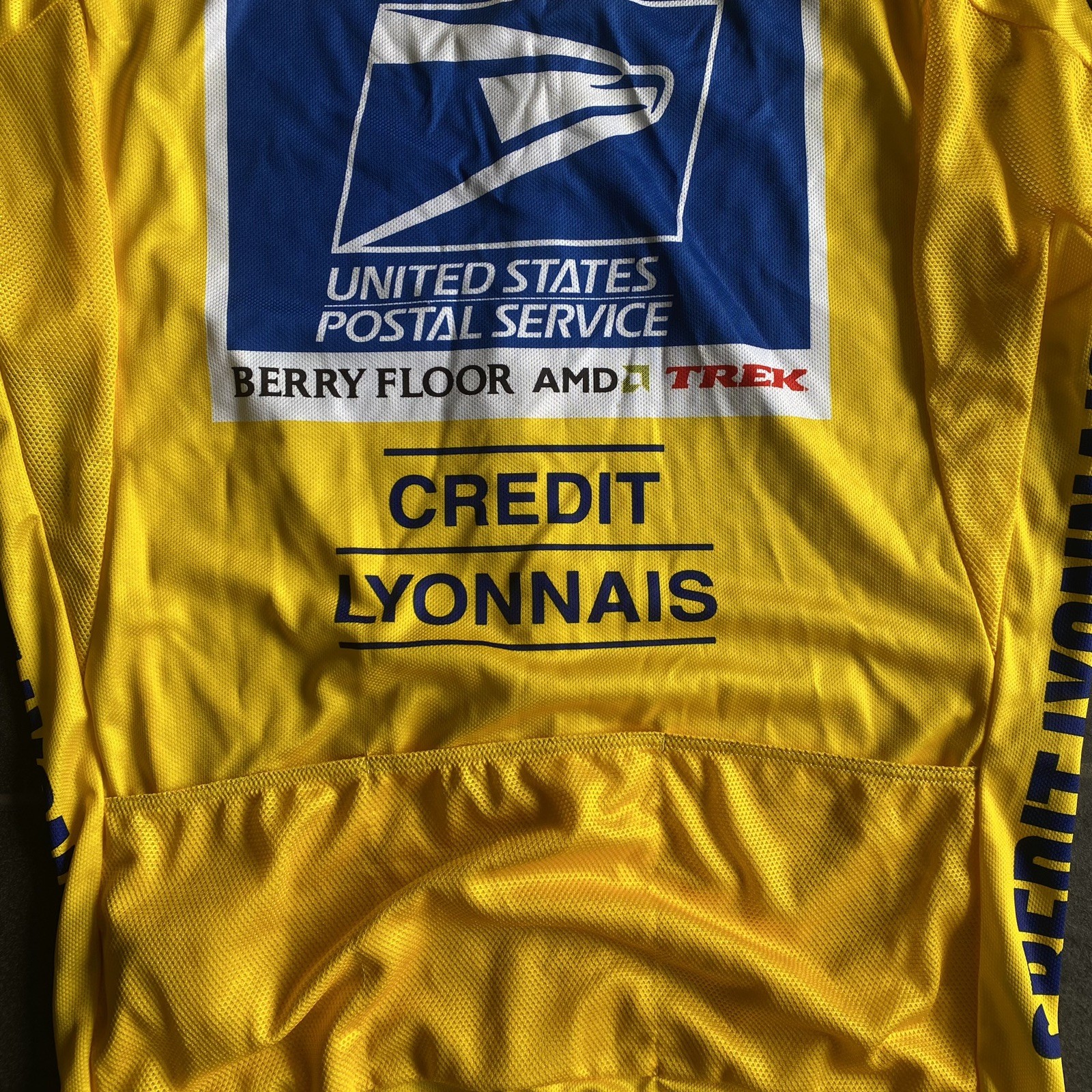 Nike Tour de France 2004 USPS Yellow Podium Jersey XL Limited Edition Cycling