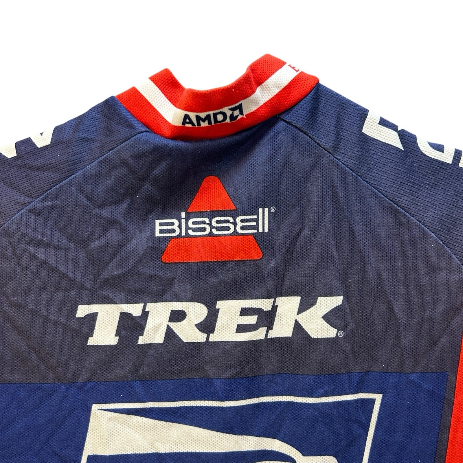 Nike Dri Fit Mens Trek Subaru USPS Postal Service Y2K Cycling Jersey Blue Medium
