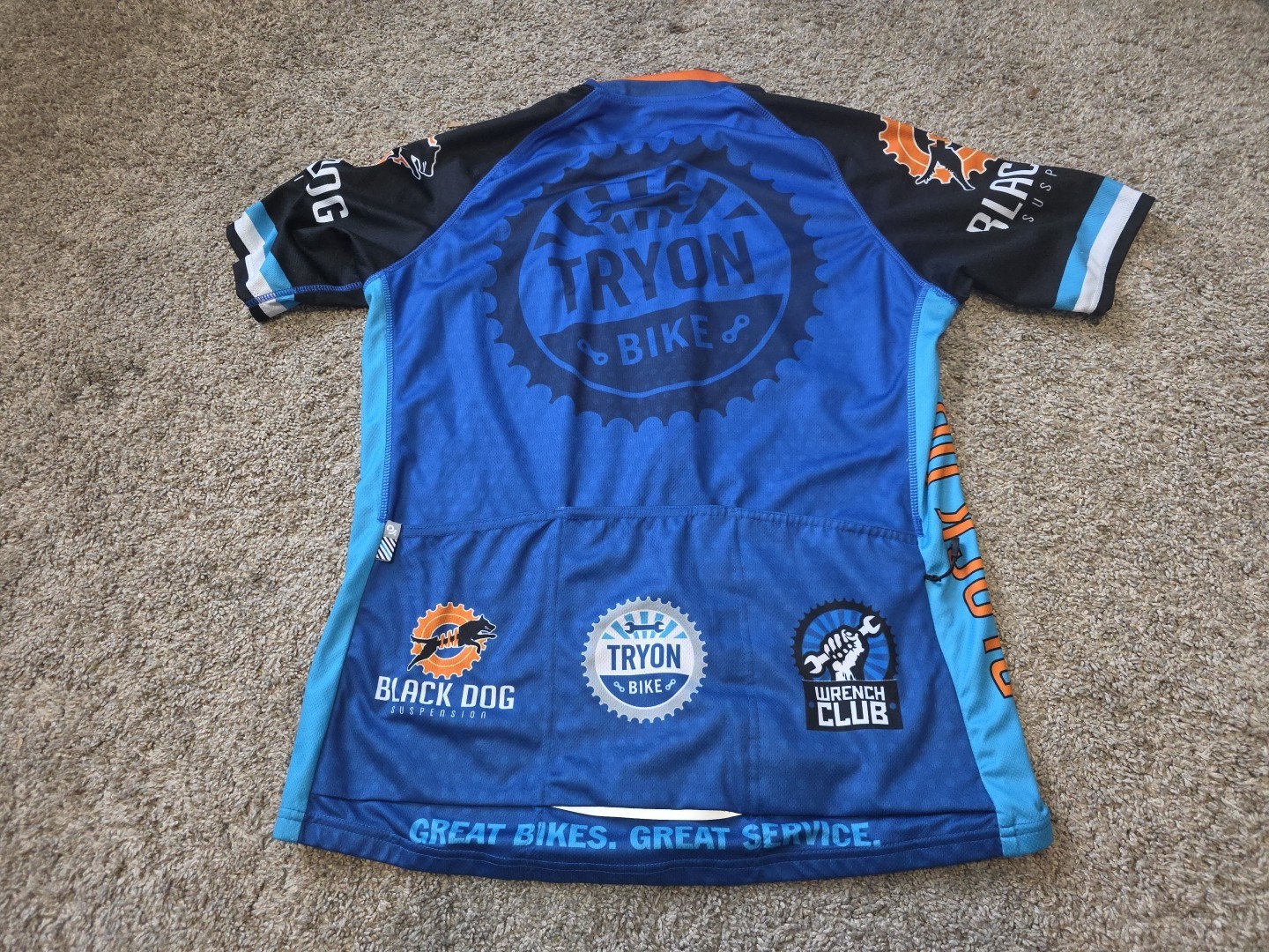 Champion System Women’s 2XL race cut cycling jersey Tyron Bike Black Dog