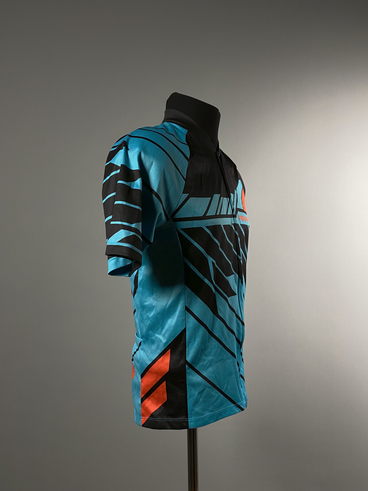 Pearl Izumi Cycling Jersey Mens Black Blue Full Zip Track Activewear Top Size M