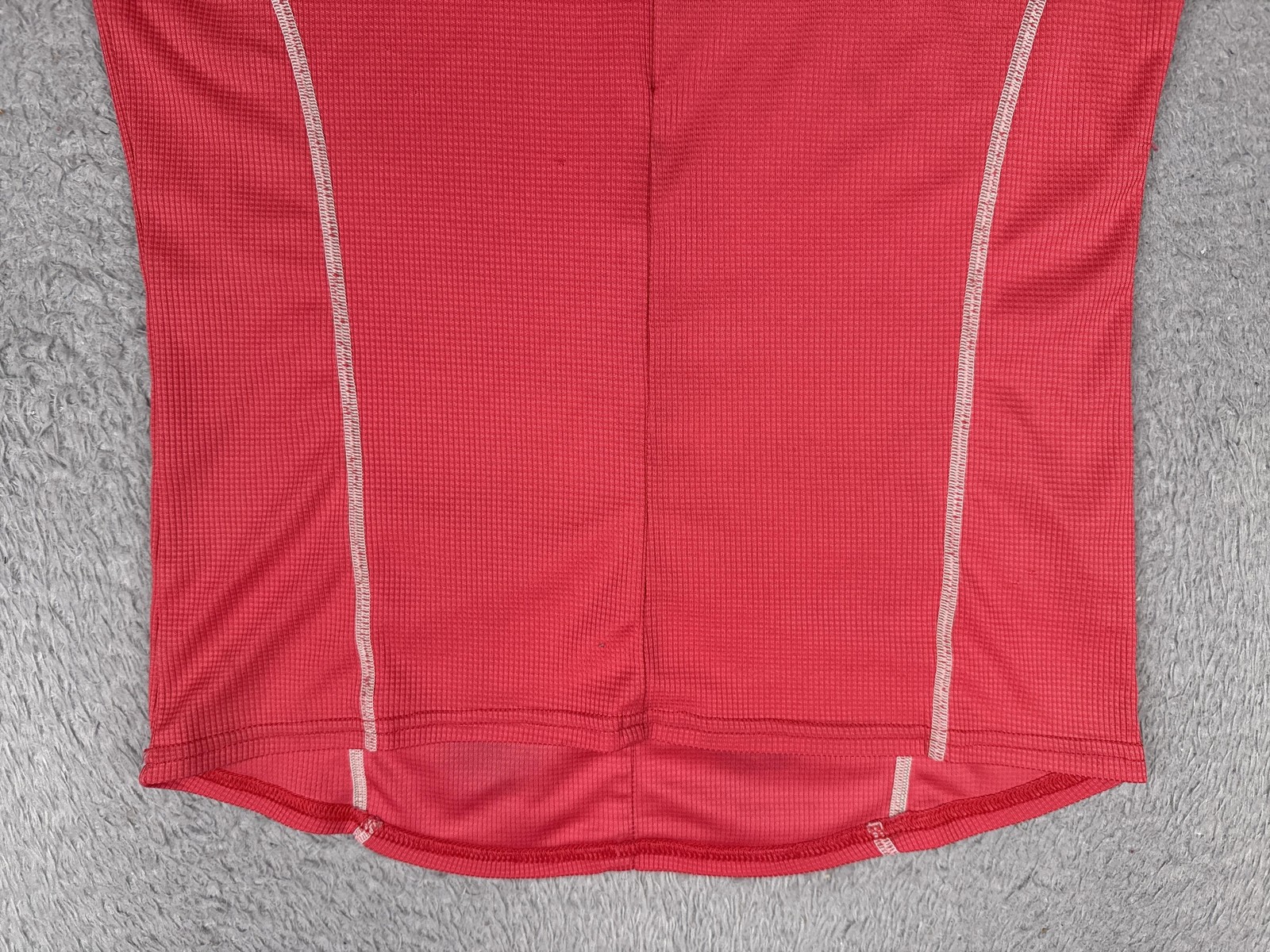 Performance Cycling Jersey Shirt Womens Medium Pink Sleeveless Zip Back Pockets