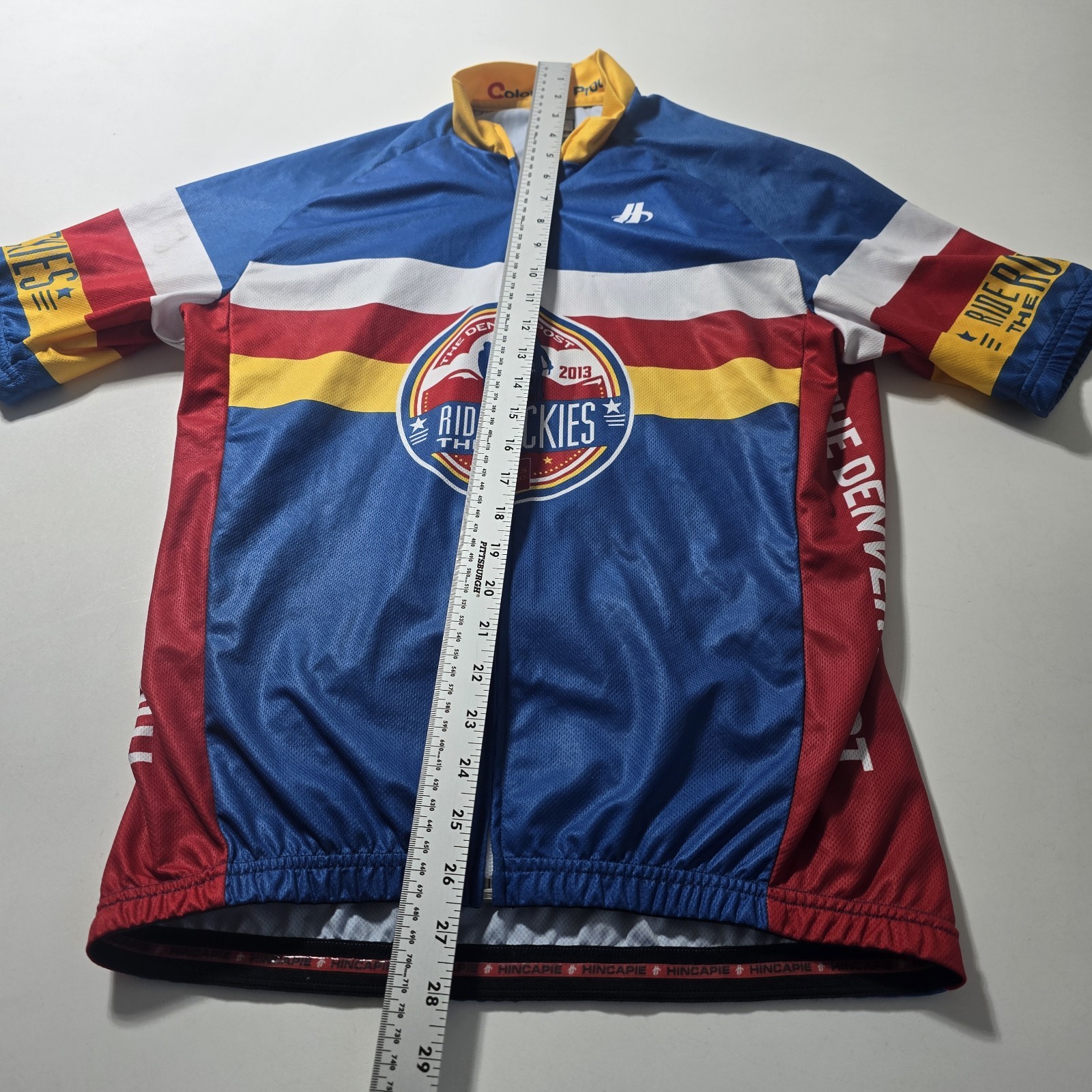 Hincapie Cycling Jersey Men Medium Full Zip short Sleeve jersey