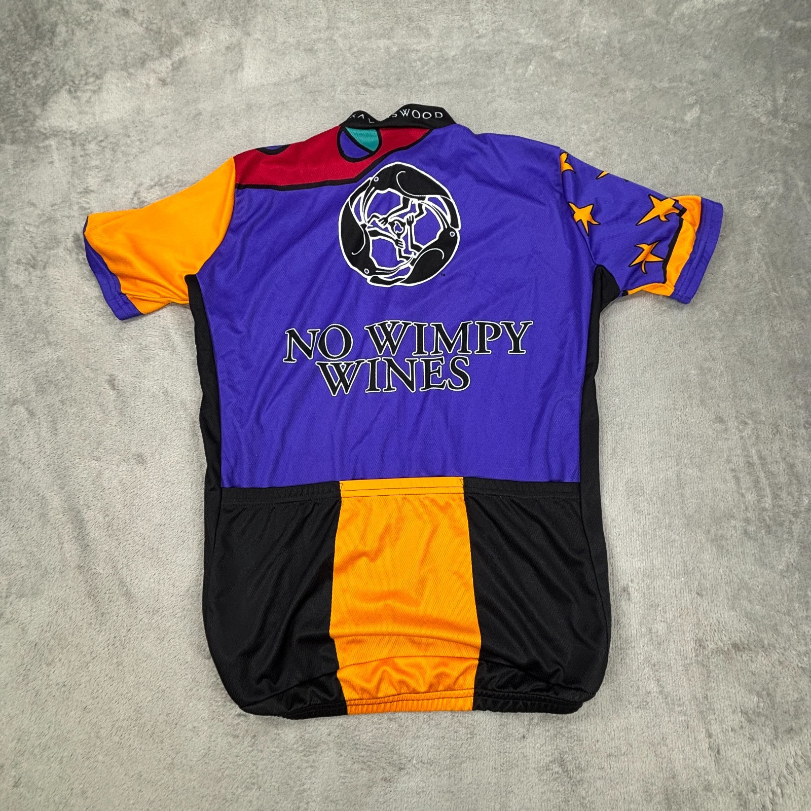 Voler Cycling Jersey Mens Large Purple Green Abstract Ravenswood Performance