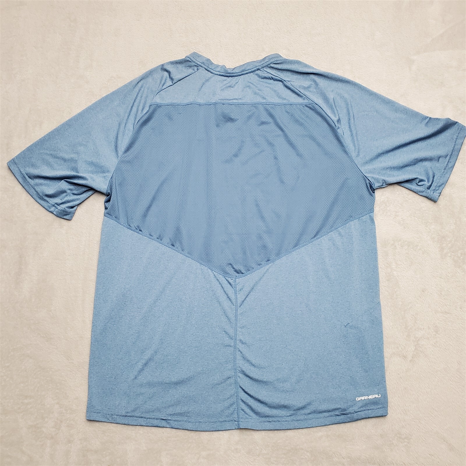 Garneau Cycling Jersey Mens XL Blue Bike Racing Vented Performance Stretch TEE