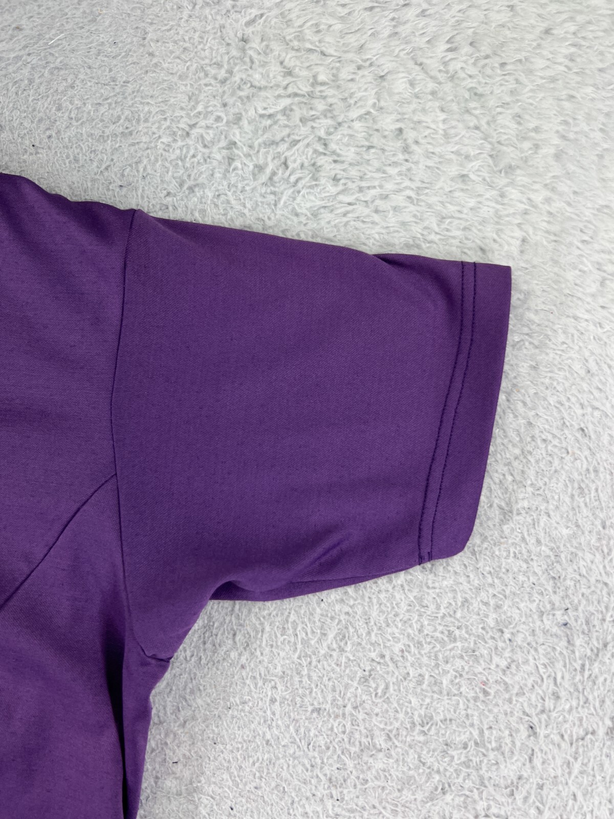 REI Cycling Jersey Womens Medium Purple 1/2 Zip Pockets 100% Polyester Mock Neck