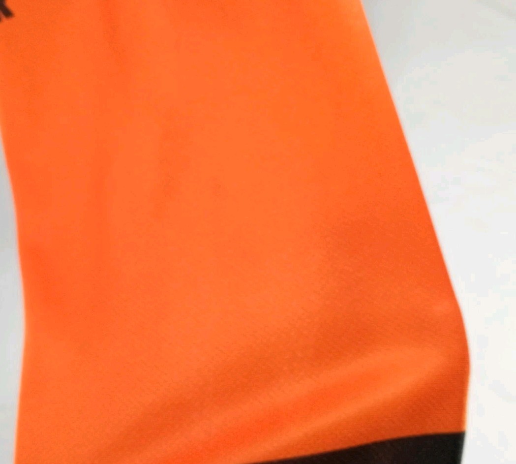 Kinetic Fly Racing Orange Black Long Sleeve Shirt Jersey Mens Small Motocross