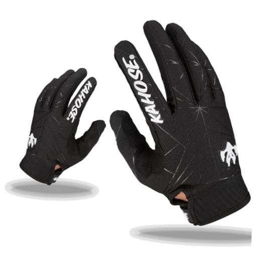 Black Touchscreen Motorcycle Gloves – Large Unisex – Breathable – Large Size
