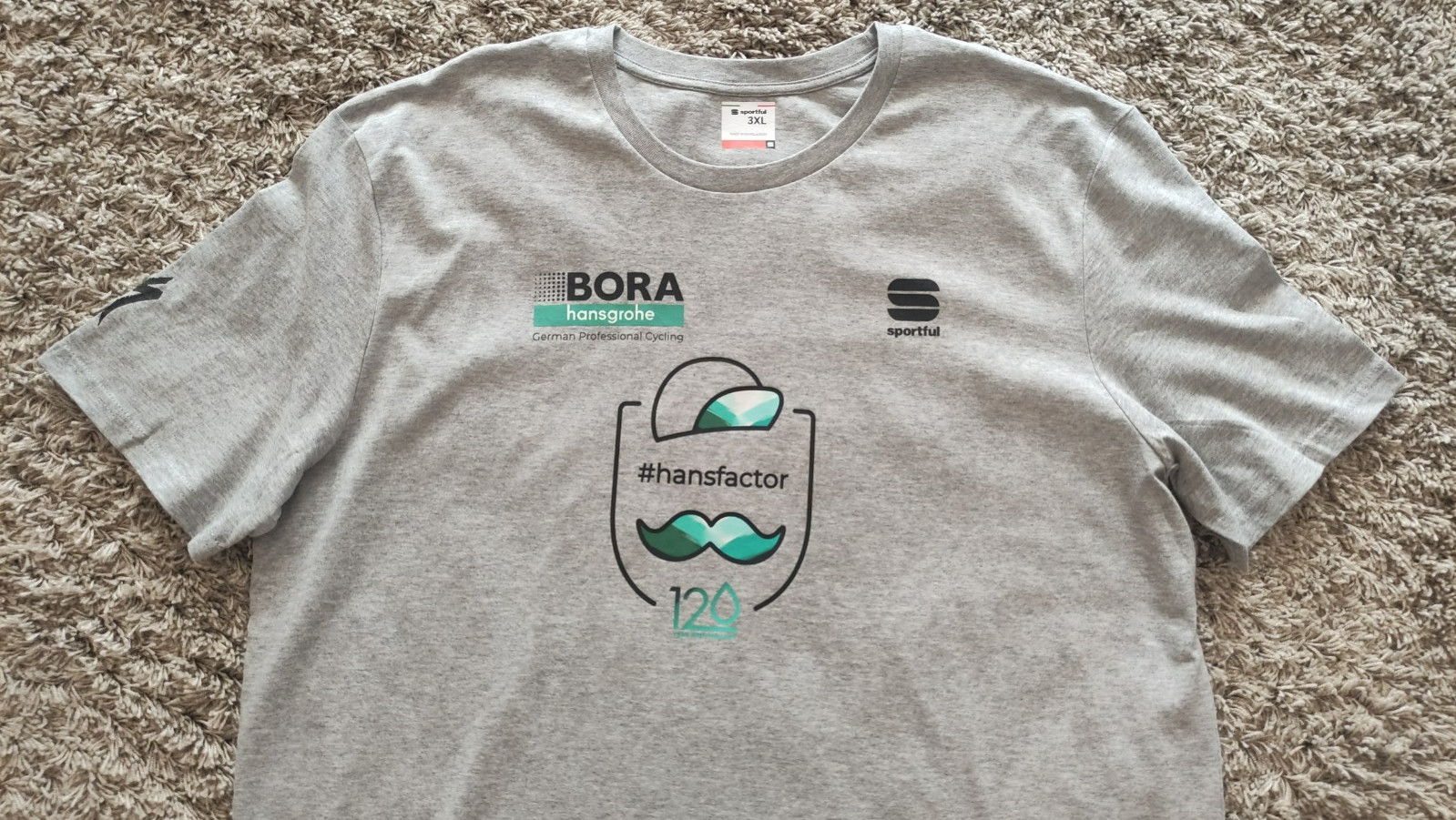 Bora Hansgrohe team Sportful Men’s Short Sleeve T-Shirt 100%Cotton Size:3XL NEW!