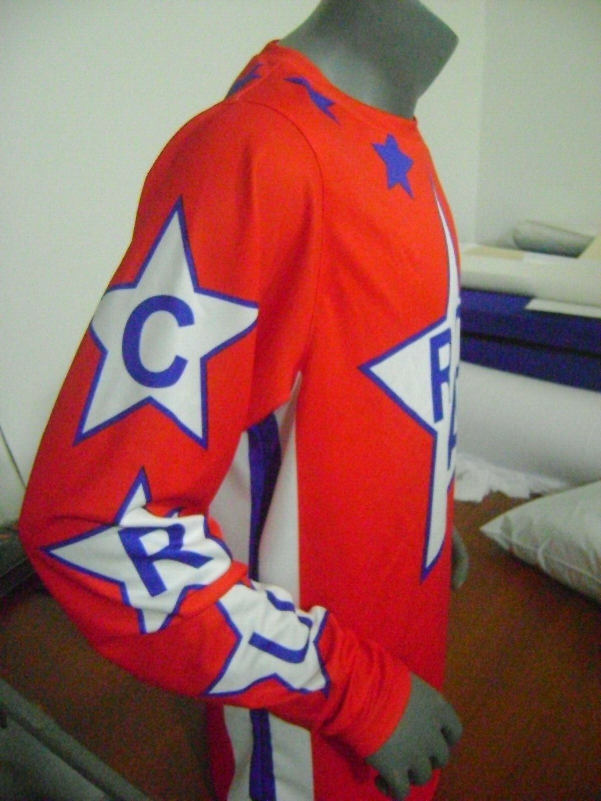 RAD OLD SCHOOL BIKE JERSEY CLASSIC BMX JERSEY RACE BIKE SHIRT BMX RED SIZE XXS