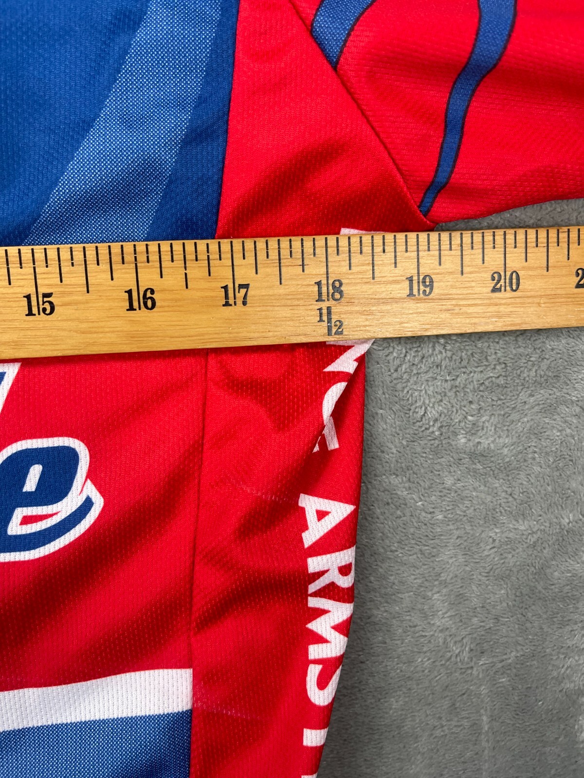NWT Giordana Cycling Jersey Medium Red White Blue 3/4 Zip Lance Armstrong Found.