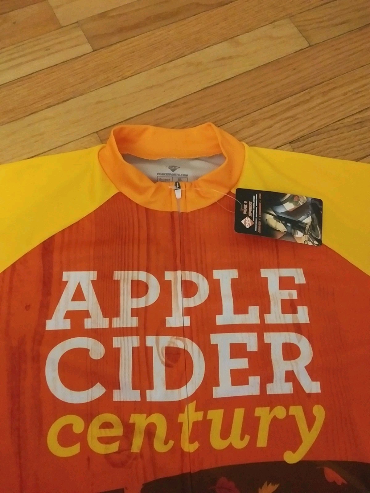 Apple Cider Century Peak 1 Sports Cycling Jersey NWT Adult XL