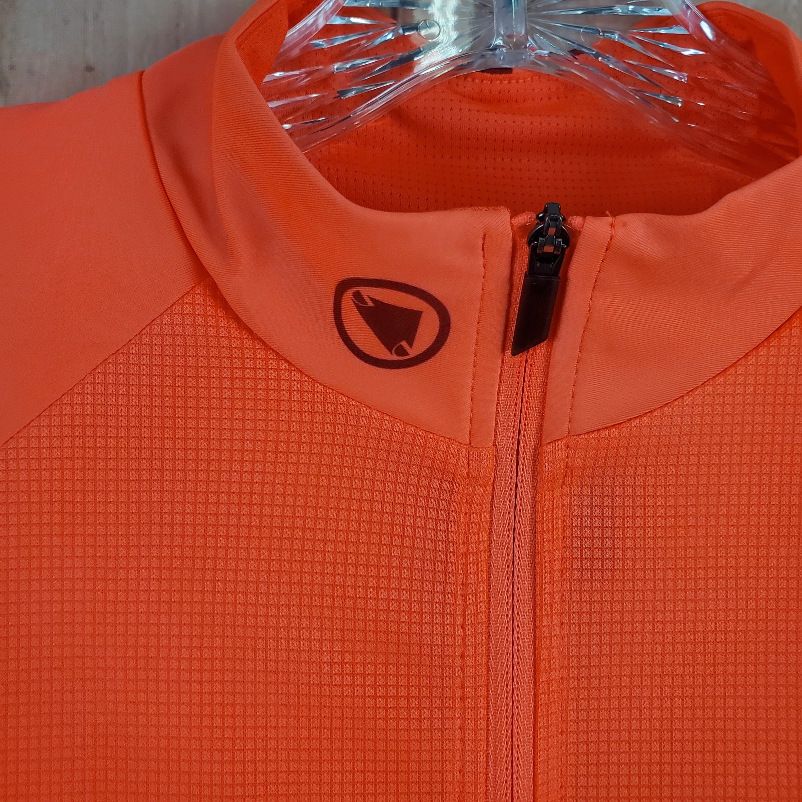 Endura Hot Ray Cycling Top Jersey Womens L Pink Grey 100% Polyester *read*