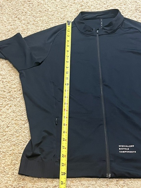 Specialized Men Black Foundation S/S Full Zip Cycling Jersey Size XLarge XL EUC