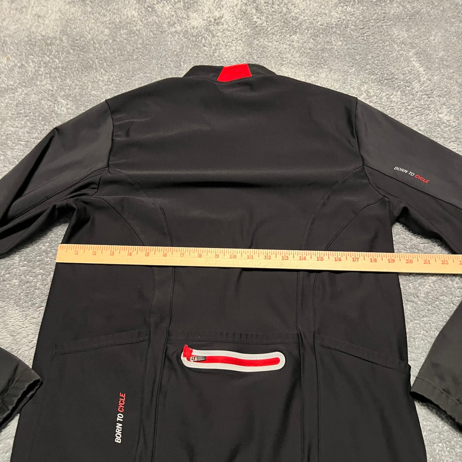 Santic Jacket Mens XXL Red and Black Full Zip Cycling Coat